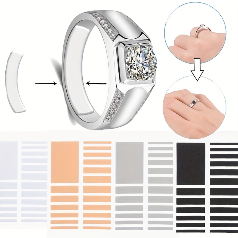 4pcs Ring Size Adjust EVA Invisible Sticker for Loose Rings